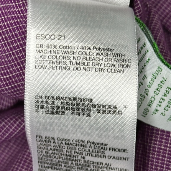 Exofficio Women’s Kutula Tunic Purple Button Down with Insect Shield Small 4-6 - Picture 10 of 12
